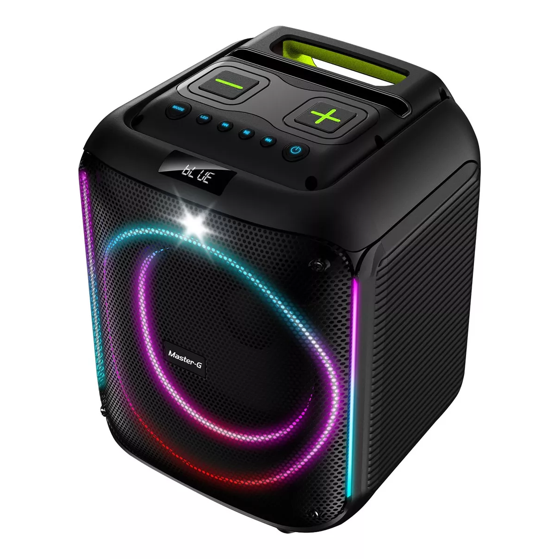 Parlante Bluetooth Modo Karaoke 8 Con Bt 5.0 Mgscratch Color Negro 1