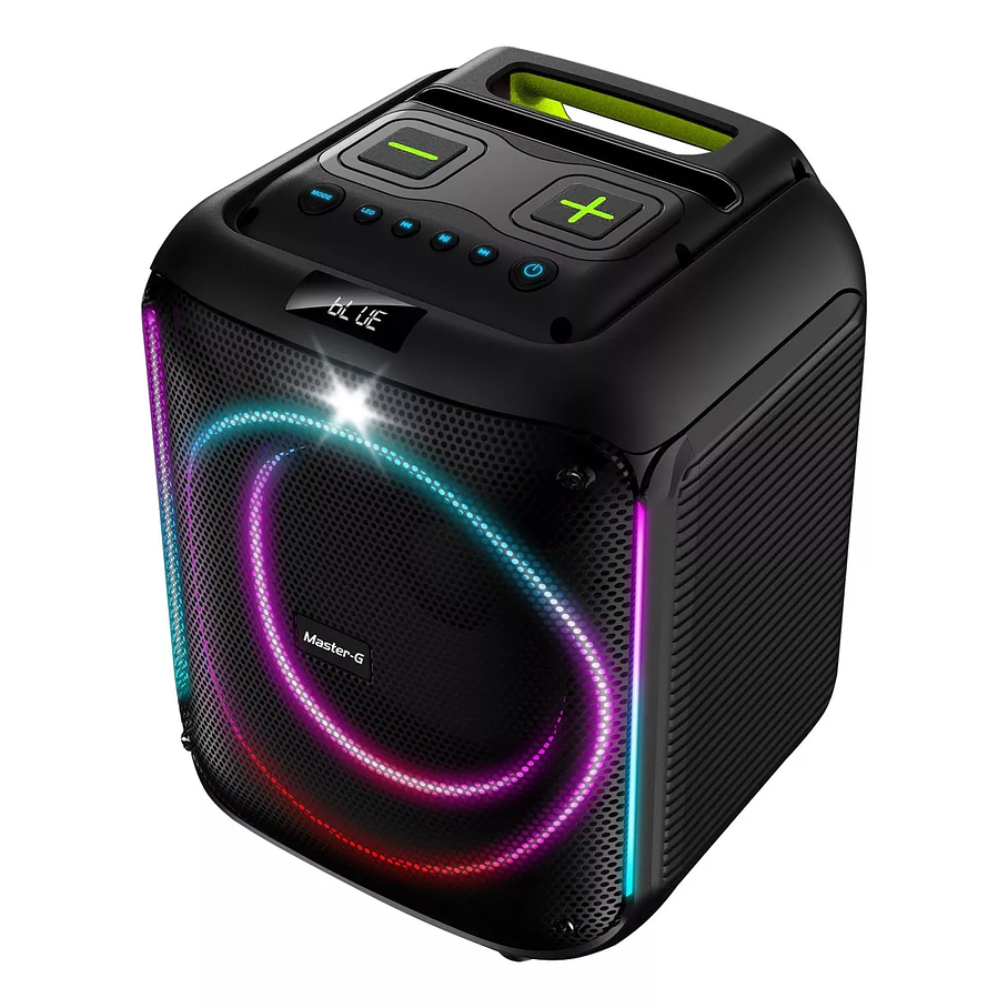 Parlante Bluetooth Modo Karaoke 8 Con Bt 5.0 Mgscratch Color Negro 1