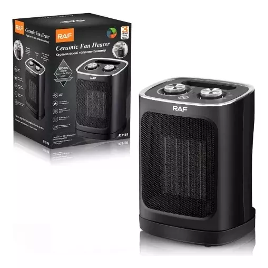 Calefactor Calentador Eléctrico Portátil De Cerámica 1800w R.1188 1