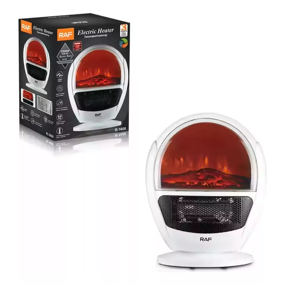 Calentador Electrico Raf.1600 1500w Chimenea Heater Electric 1
