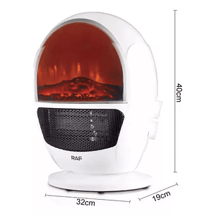 Calentador Electrico Raf.1600 1500w Chimenea Heater Electric