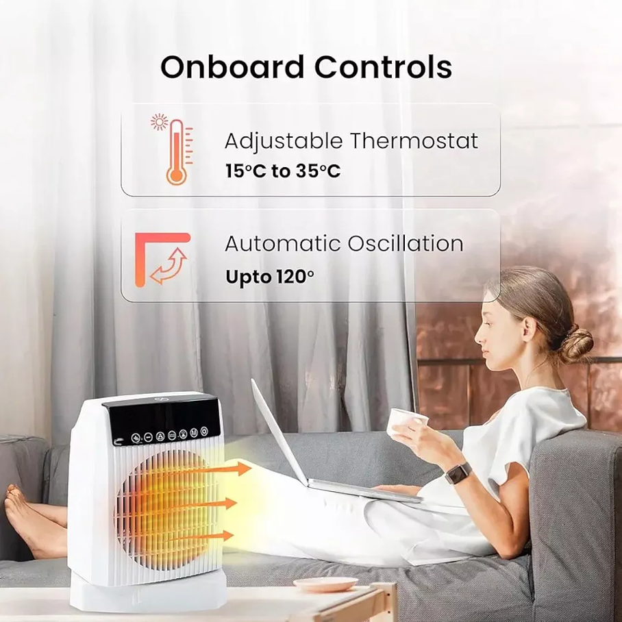 Calefactor Calentador Pantalla Led Control Remoto Raf R.923 Portatil  4