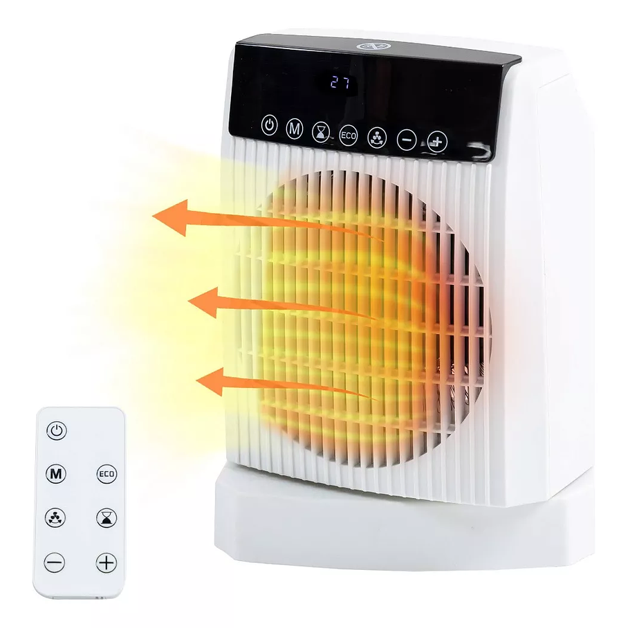 Calefactor Calentador Pantalla Led Control Remoto Raf R.923 Portatil  7
