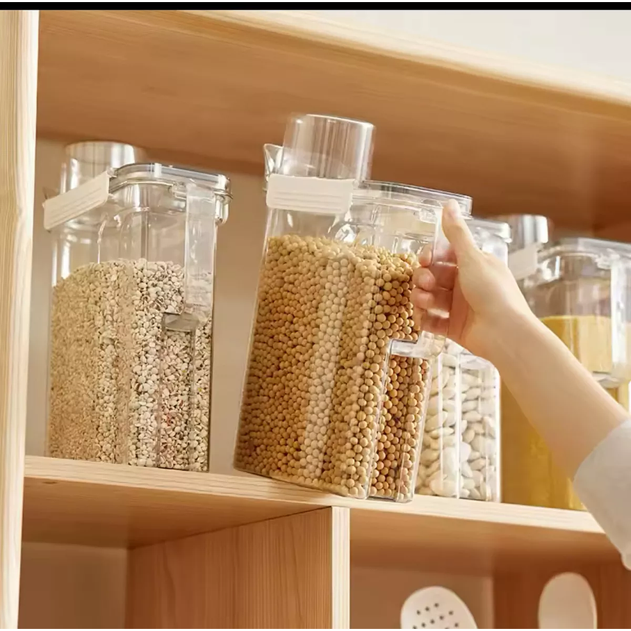 Dispensador De Cereales Hermetico Liquidos Legumbres Boquilla Vertible 2.500 ML 3