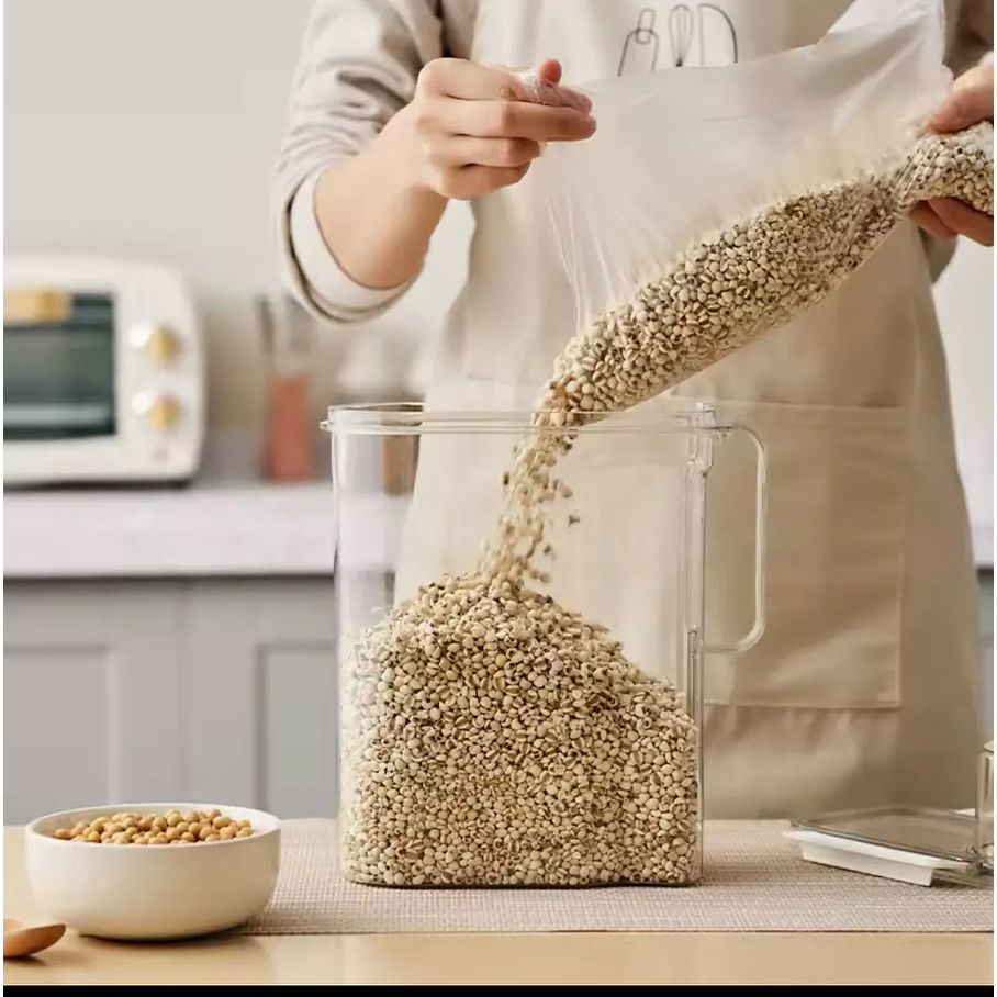 Dispensador De Cereales Hermetico Liquidos Legumbres Boquilla Vertible 2.500 ML 4