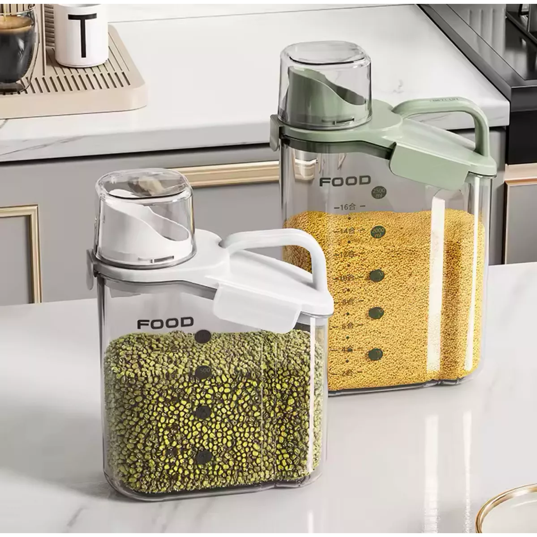 Dispensador De Cereales Hermetico Liquidos Legumbres Boquilla Vertible 2.500 ML 2