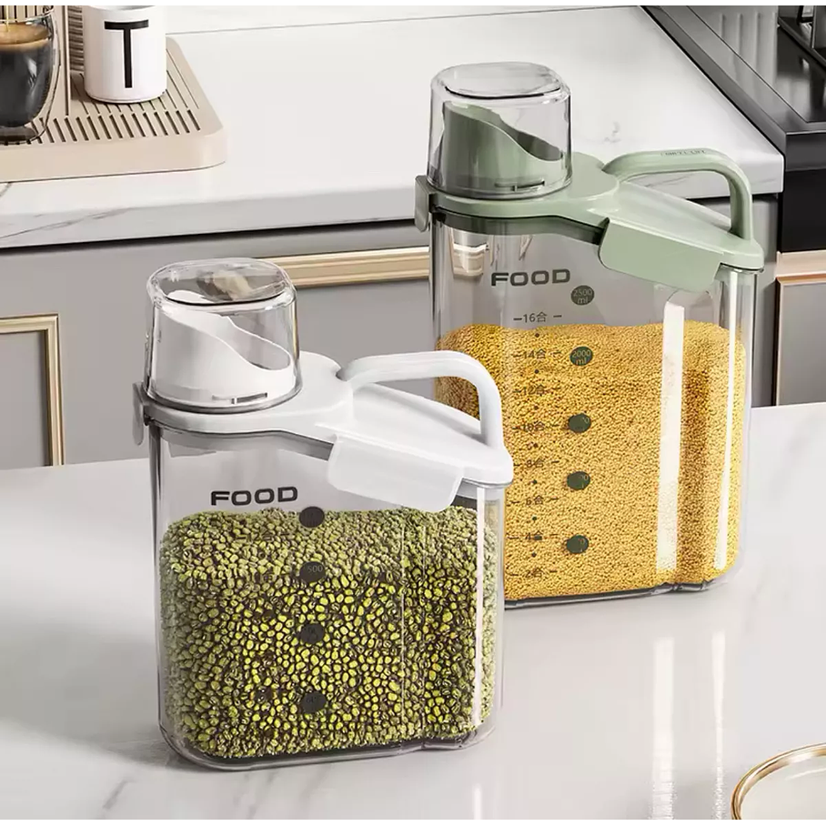 Dispensador De Cereales Hermetico Liquidos Legumbres Boquilla Vertible 2.500 ML 2