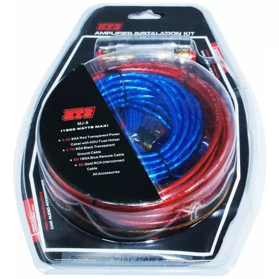 Kit Cables Para Amplificador Subwoofer 1500w Auto / 213004  5
