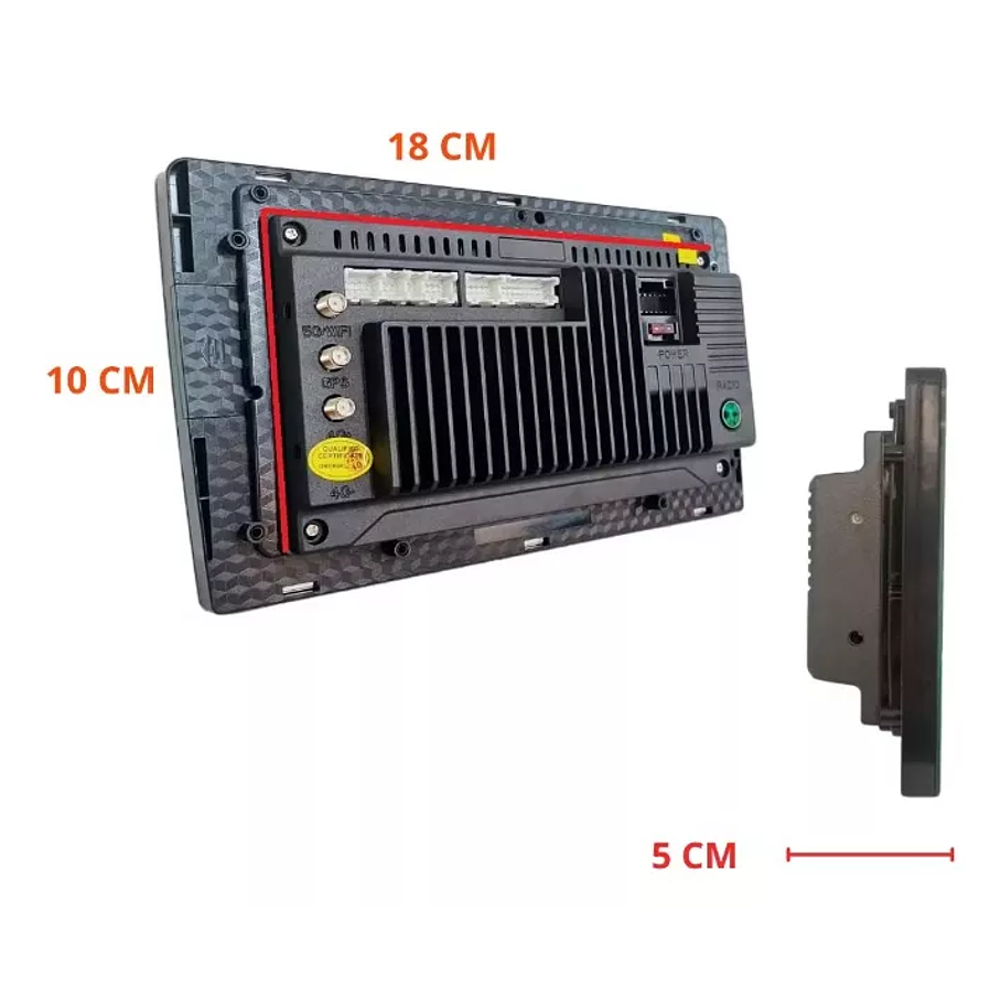 Radio Auto Android Aiwa 2 Din Hd 9'' 2gb Ram Wifi Aw-a808c Color Negro 2