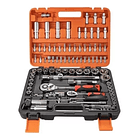 Caja Herramientas Set Kit Juego Dados Chicharra Llaves Corona 94 Piezas  1