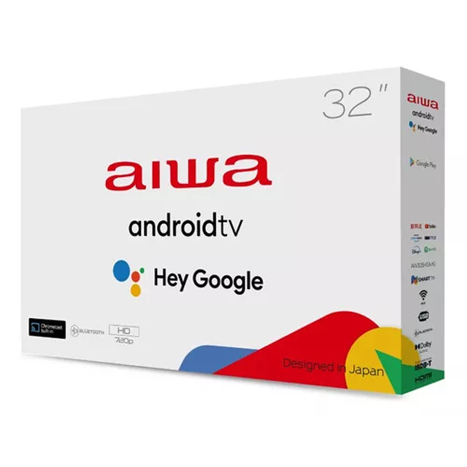 Smart Tv Android Hd Aiwa Bluetooth Google Assistant 32