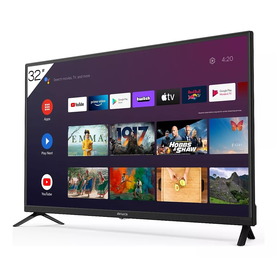 Smart Tv Android Hd Aiwa Bluetooth Google Assistant 32