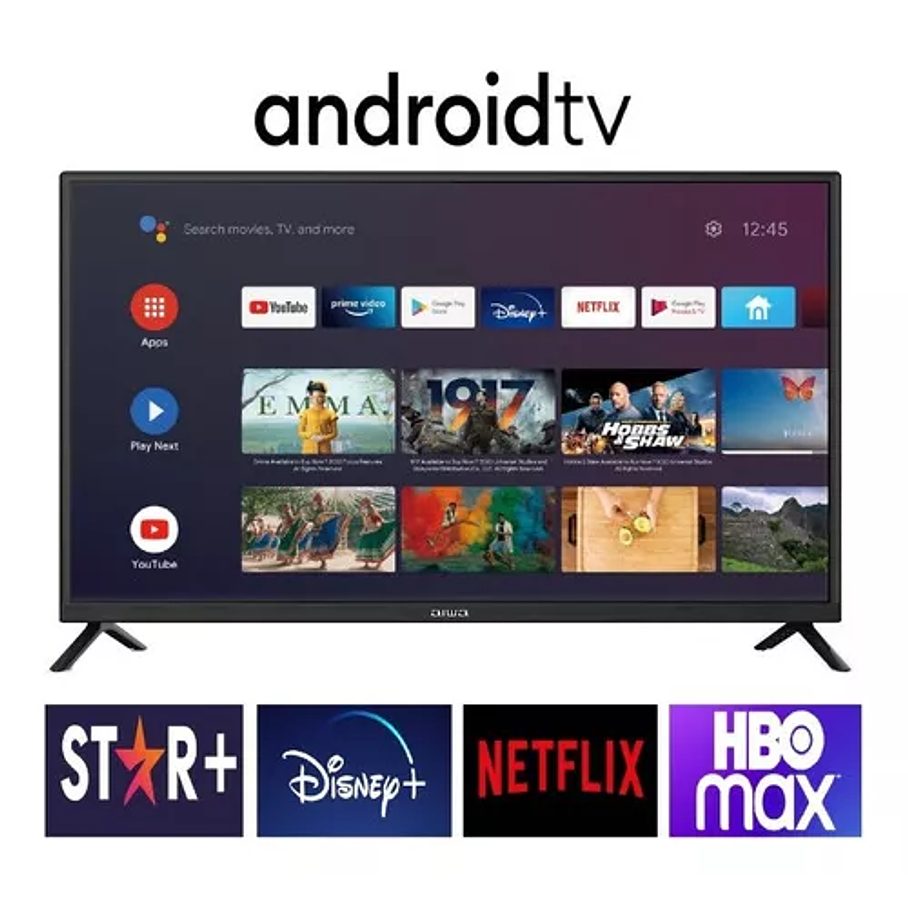 Smart Tv Android Hd Aiwa Bluetooth Google Assistant 32