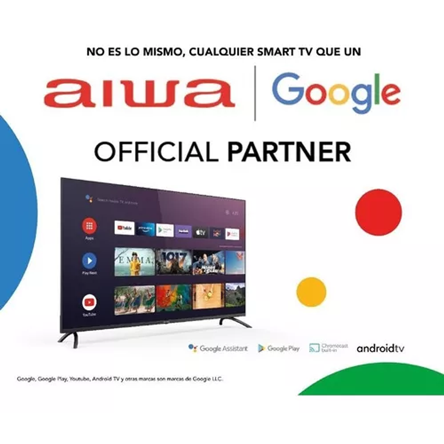 Smart Tv Android 4k Uhd Aiwa Bluetooth Google Assistant 50 Pulgadas 5