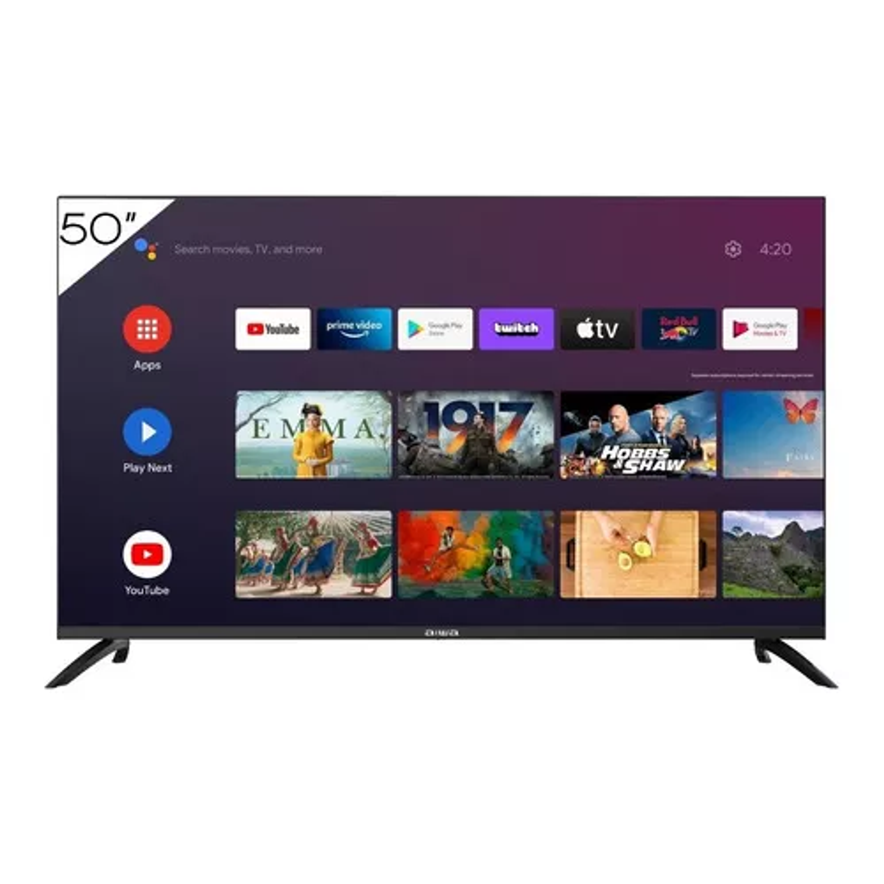 Smart Tv Android 4k Uhd Aiwa Bluetooth Google Assistant 50 Pulgadas 2