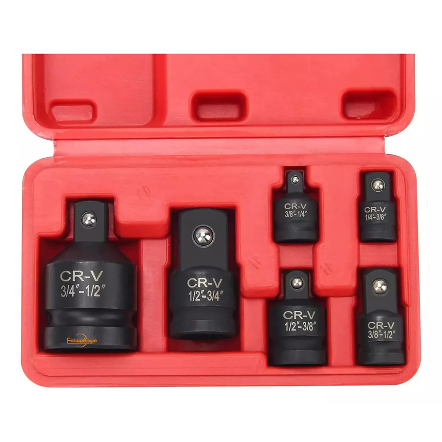 Juego De Dados Adaptador Y Reductor De Impacto 6 Pzas 2