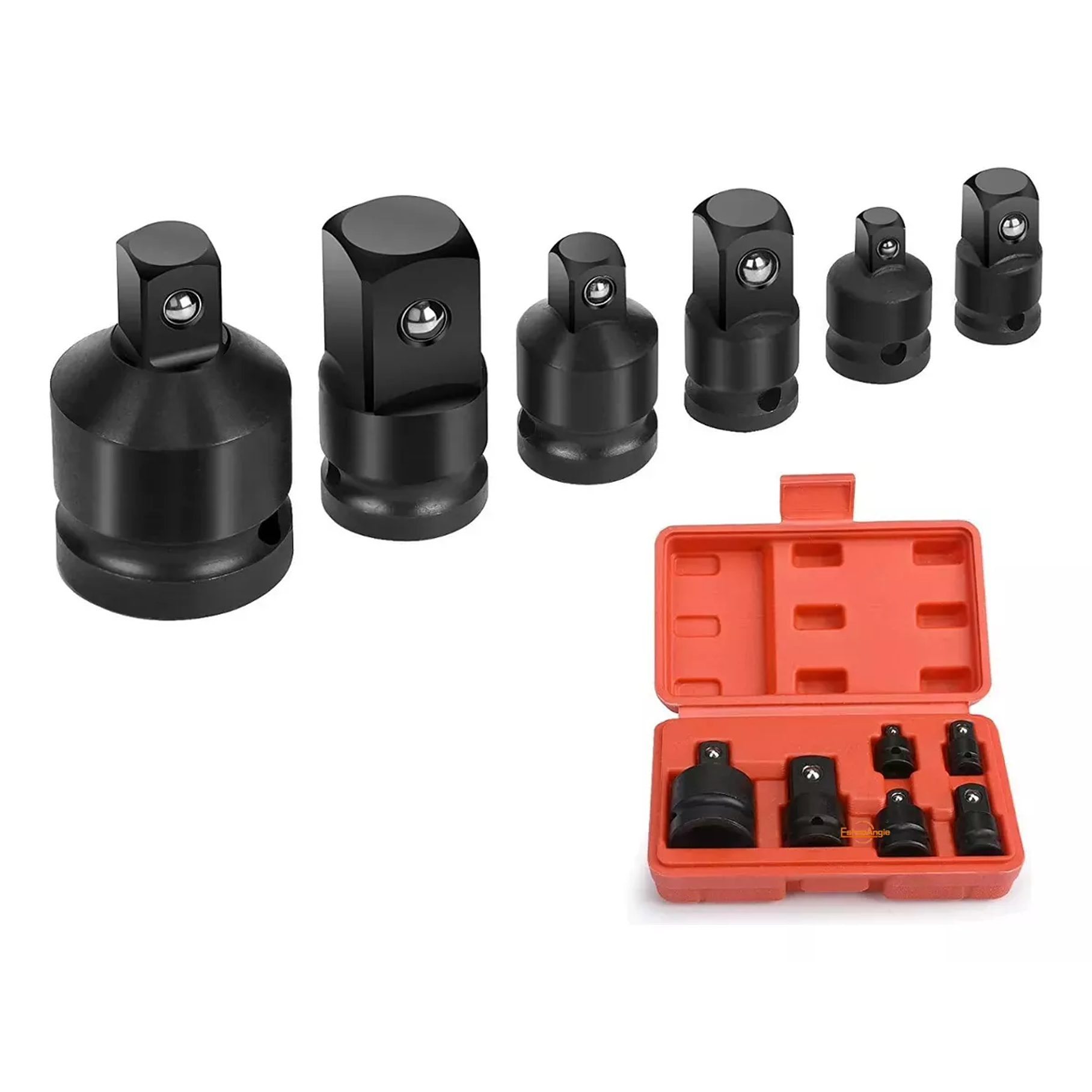 Juego De Dados Adaptador Y Reductor De Impacto 6 Pzas 1