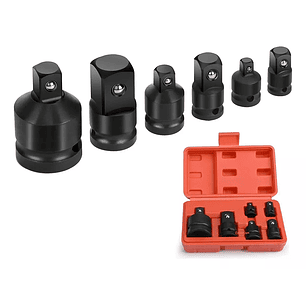 Juego De Dados Adaptador Y Reductor De Impacto 6 Pzas