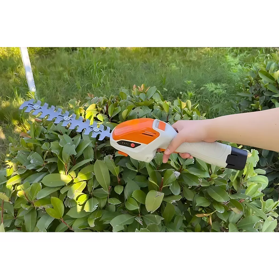Podador Aparador De Arbusto Cerca Viva Arvore 2 Laminas 12v  3