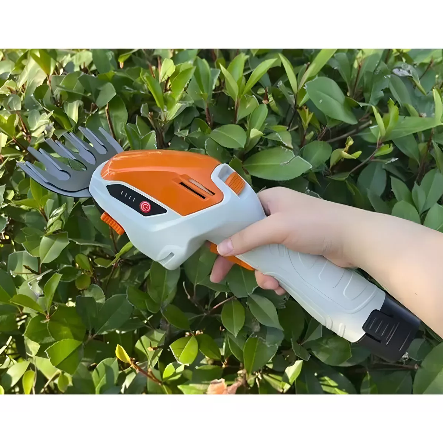 Podador Aparador De Arbusto Cerca Viva Arvore 2 Laminas 12v  4