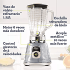 Licuadora clásica Oster® cromo con perilla ergonómica de 3 velocidades BLST4655 2