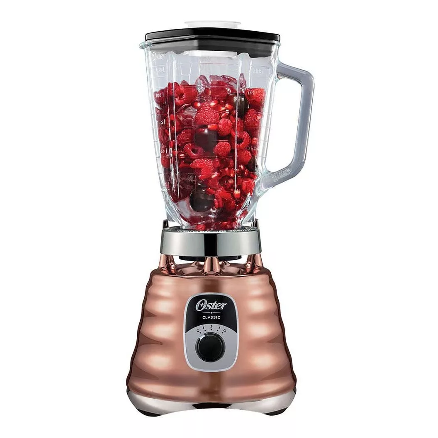  Licuadora clásica Oster® cobre con perilla ergonómica de 3 velocidades BLST4128 1