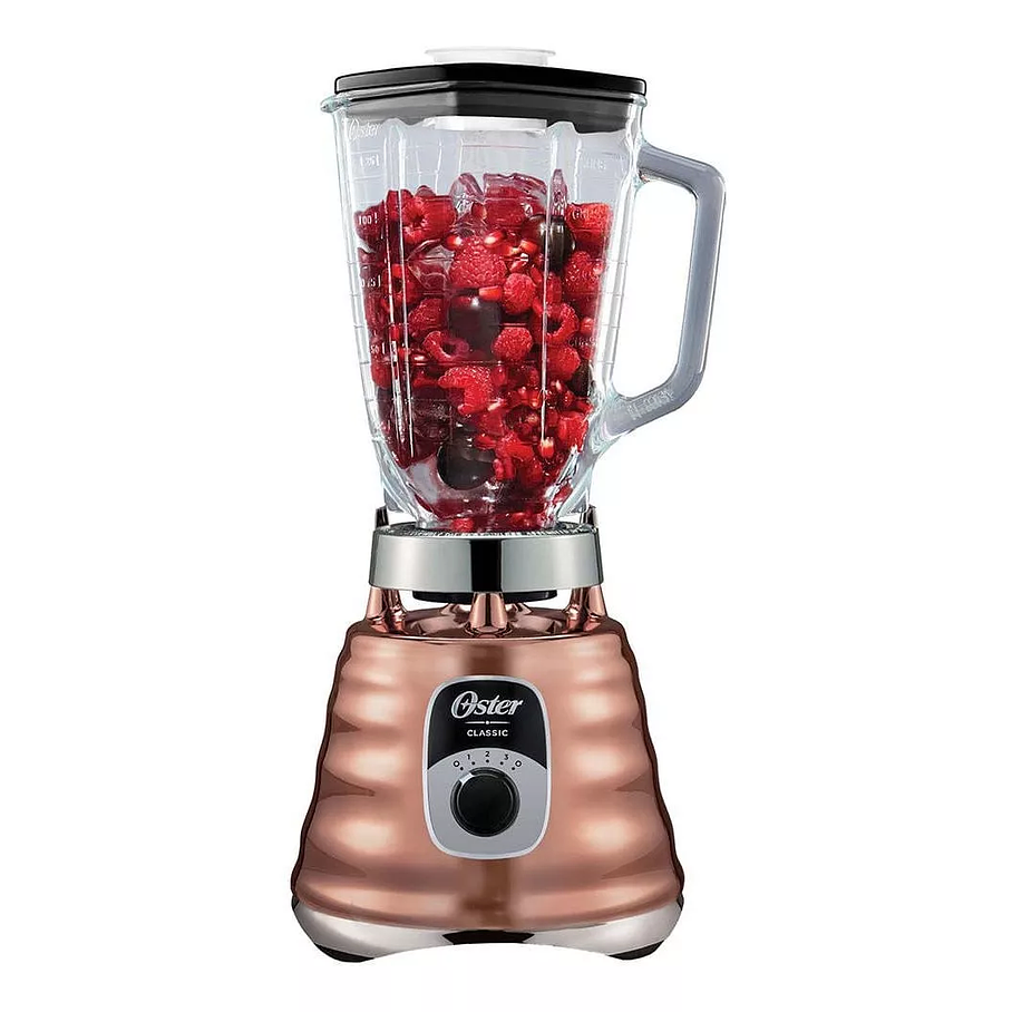  Licuadora clásica Oster® cobre con perilla ergonómica de 3 velocidades BLST4128 1