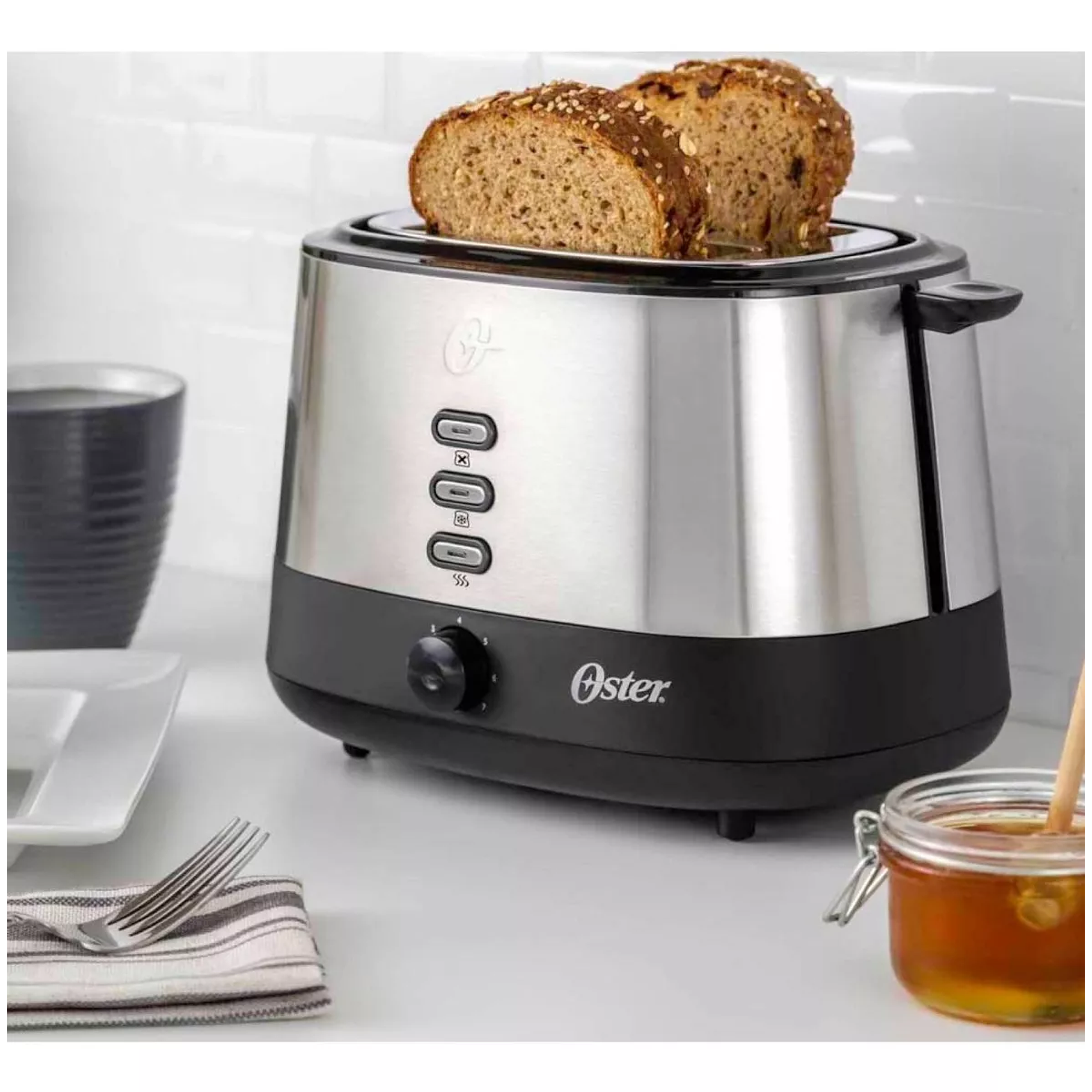 Tostador Oster® 2 rebanadas en acero inoxidable TSSTTR500 3