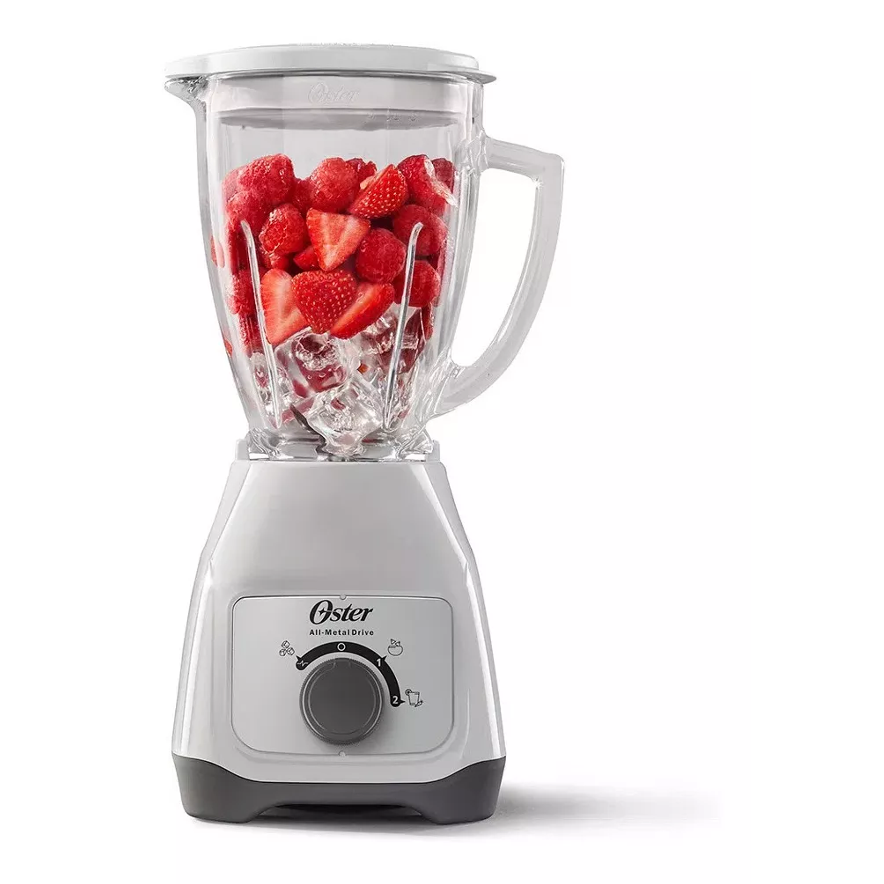 Licuadora Oster® Con Vaso De Vidrio Y Control De Perilla Bls Color Blanco 1