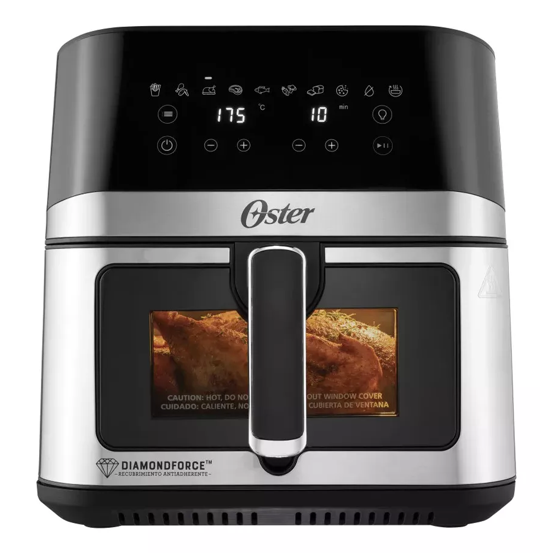 Oster® Freidora de Aire Digital, Recubrimiento Oster® DiamondForce, 7.5L de Capacidad, 10 Programas Automáticos, CKSTAF75WDSSDF 3