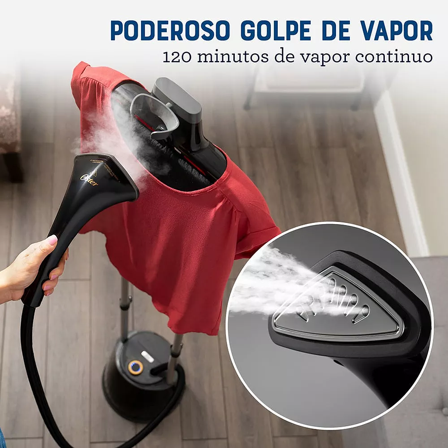 Vaporizador de prendas Oster® con tabla de soporte GCSTGS7050 8