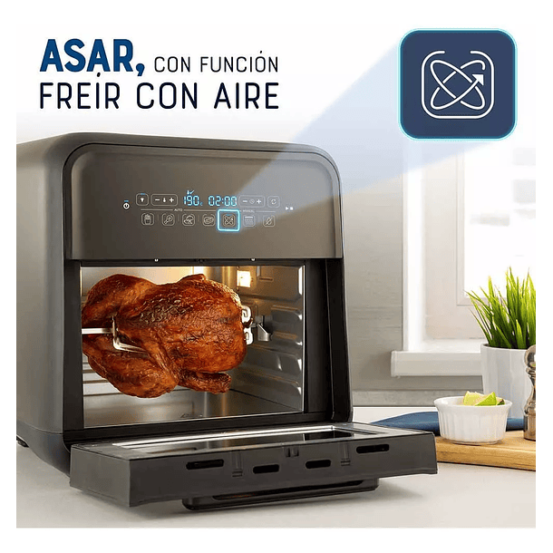 Súper freidora de aire Oster® 10 litros CKSTAFOV3 Color Negro 220V Multifuncional 5