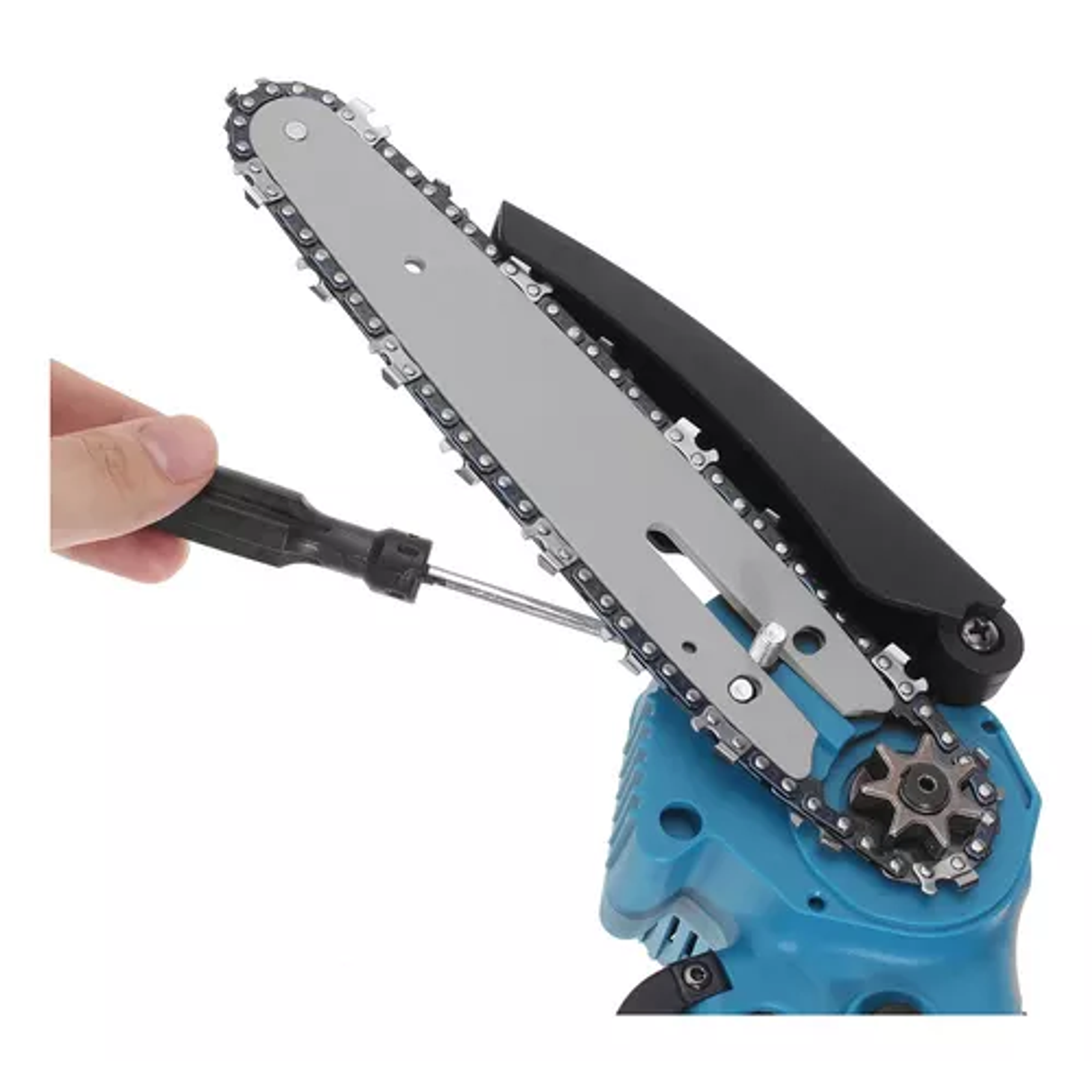 Cortadora De Pasto + Mini Moto Sierra Kit Inalámbrico 2 En 1 5