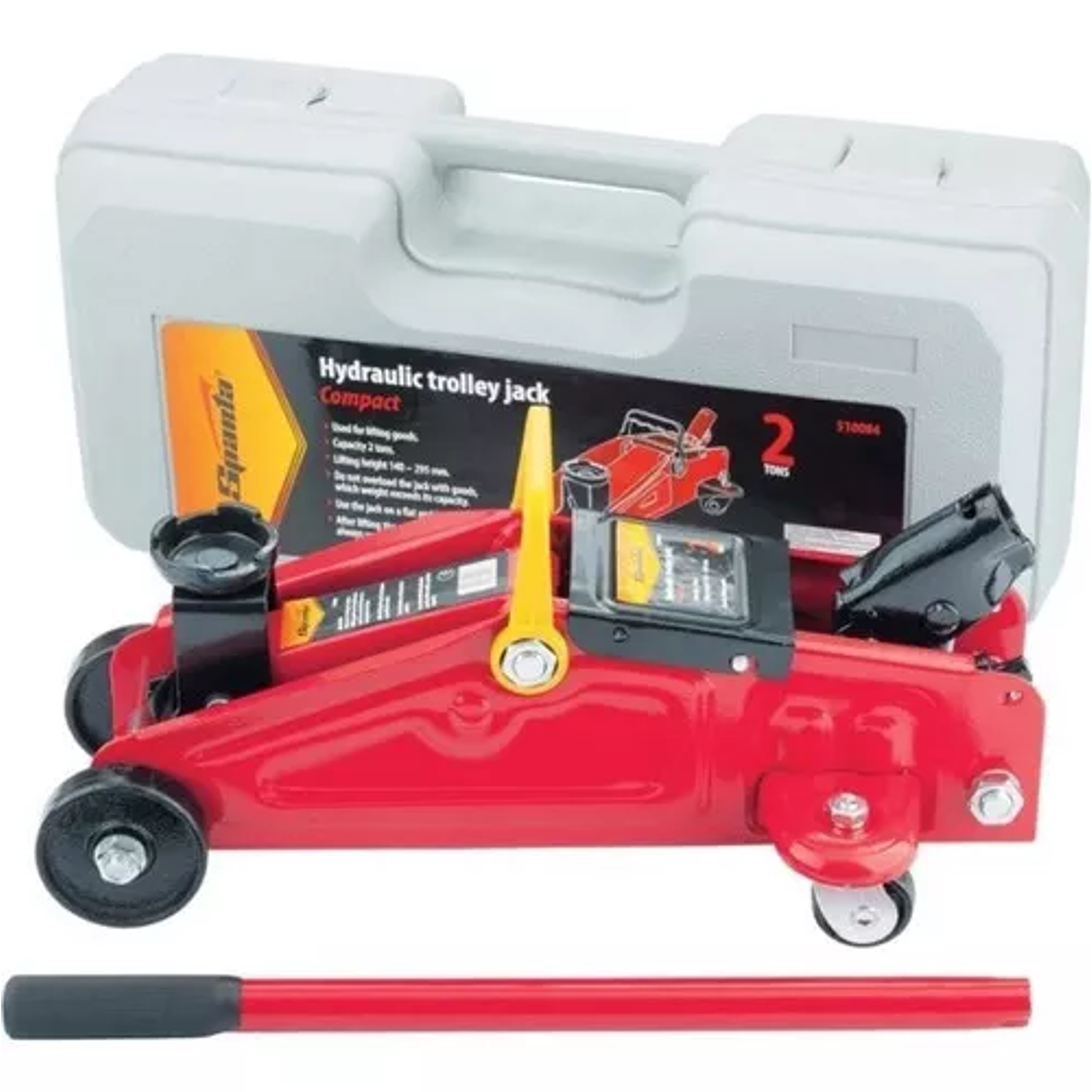 Mono caimán hidráulico de 2 toneladas con maleta Gata Hidraulico 1