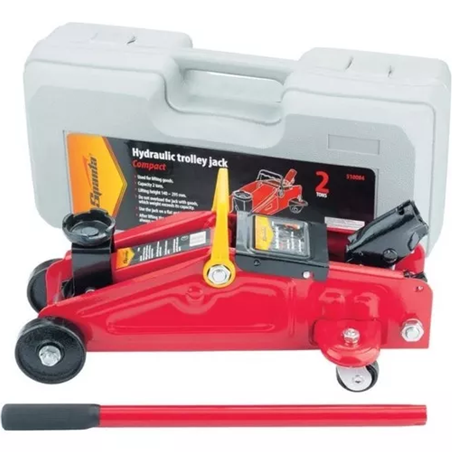 Mono caimán hidráulico de 2 toneladas con maleta Gata Hidraulico 1