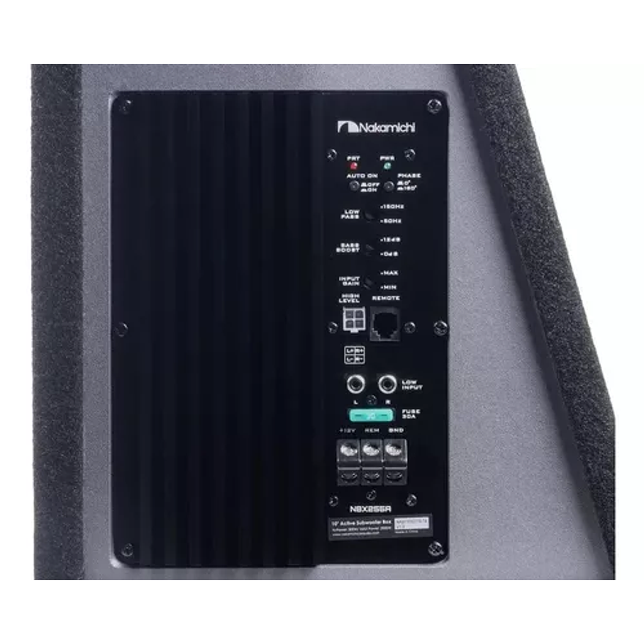 Subwoofer Nakamichi Amplificado Nbx255a 2000w 10 Color Negro 3