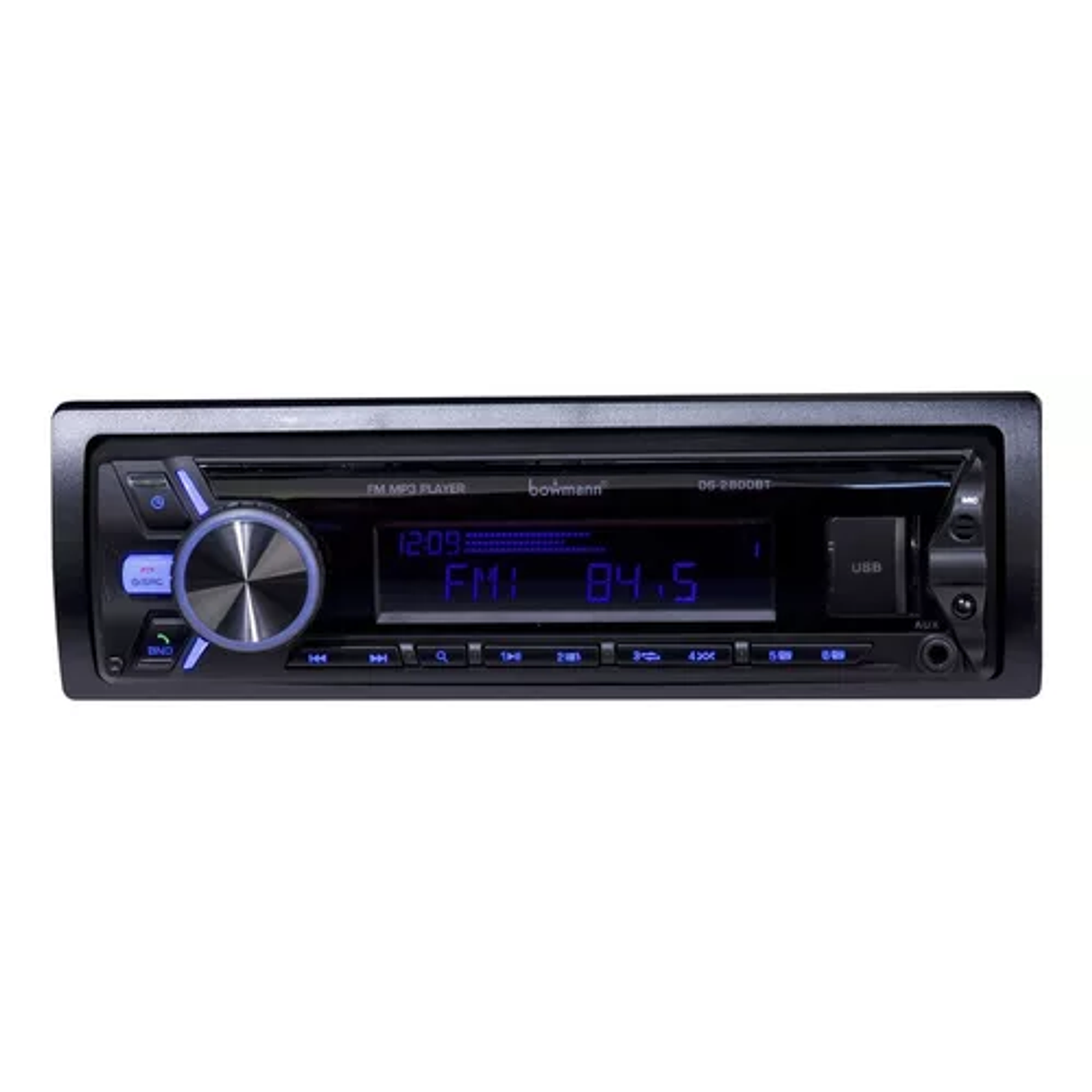 Radio de auto Bowmann DS-2800BT con USB, bluetooth y lector de tarjeta SD 1