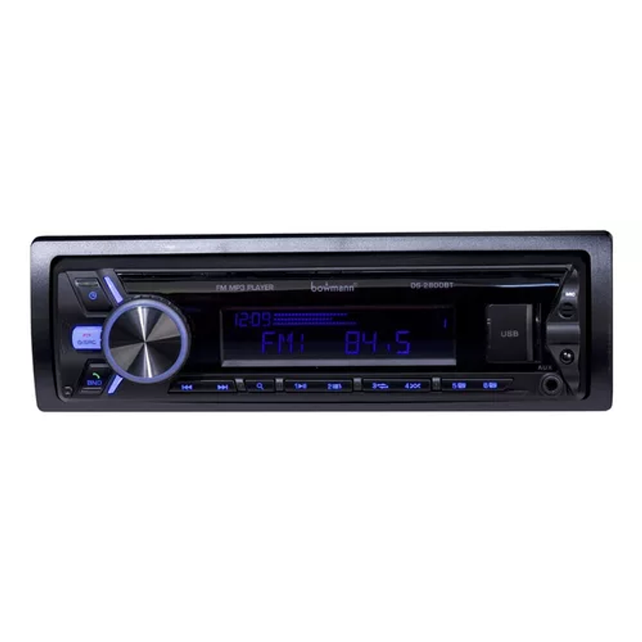 Radio de auto Bowmann DS-2800BT con USB, bluetooth y lector de tarjeta SD 1