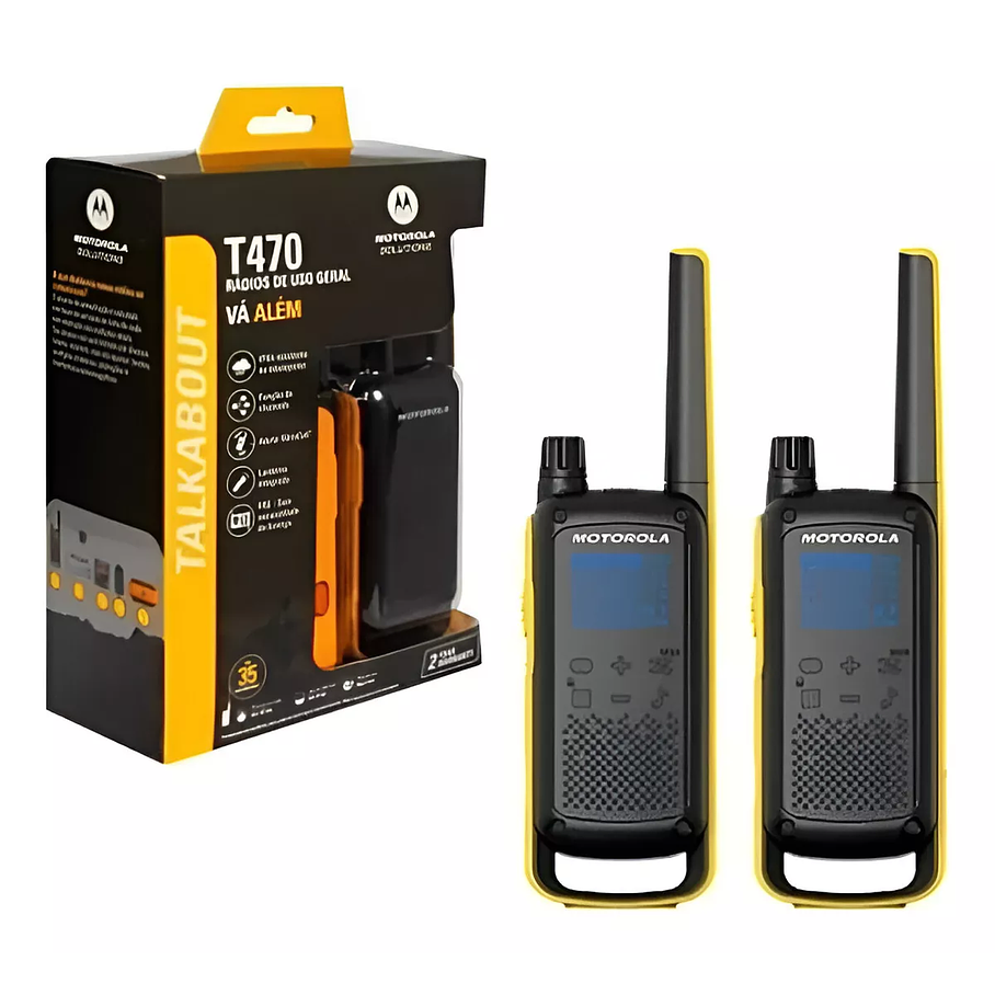 Walkie Talkie Radiocomunicador Motorola T470 Talkabout Walk Talk 56 Km 1