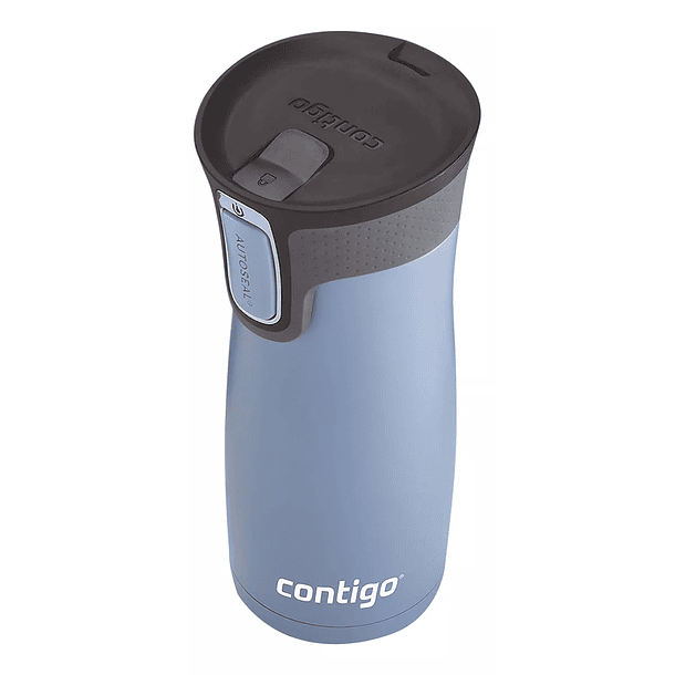 Vaso Térmico Café Contigo Westloop 16oz Color Celeste Termo Para Agua  2