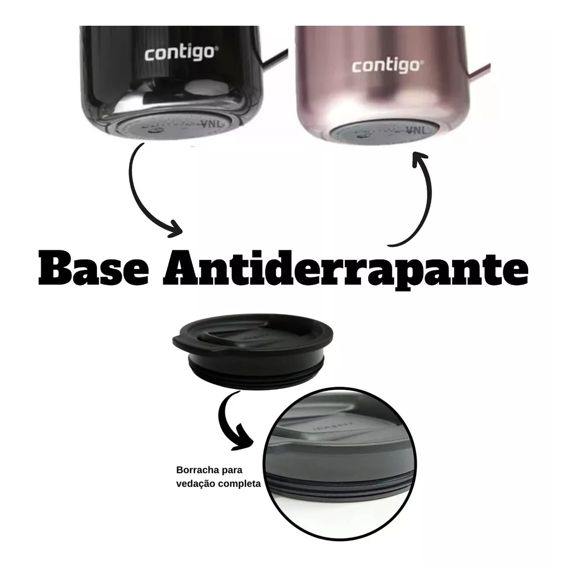 Mug Con Asa Streeterville 414 Ml Contigo Licorice Negro 6