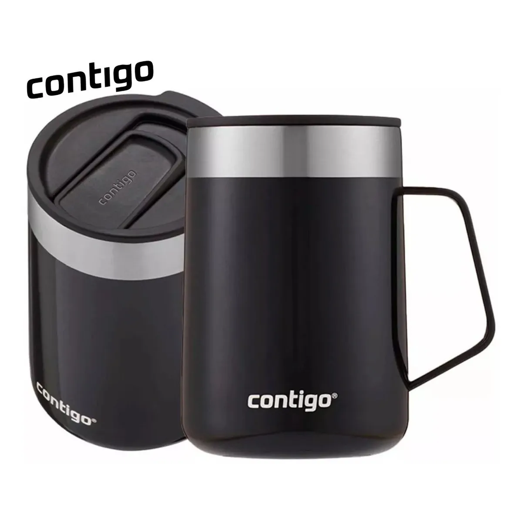 Mug Con Asa Streeterville 414 Ml Contigo Licorice Negro 3