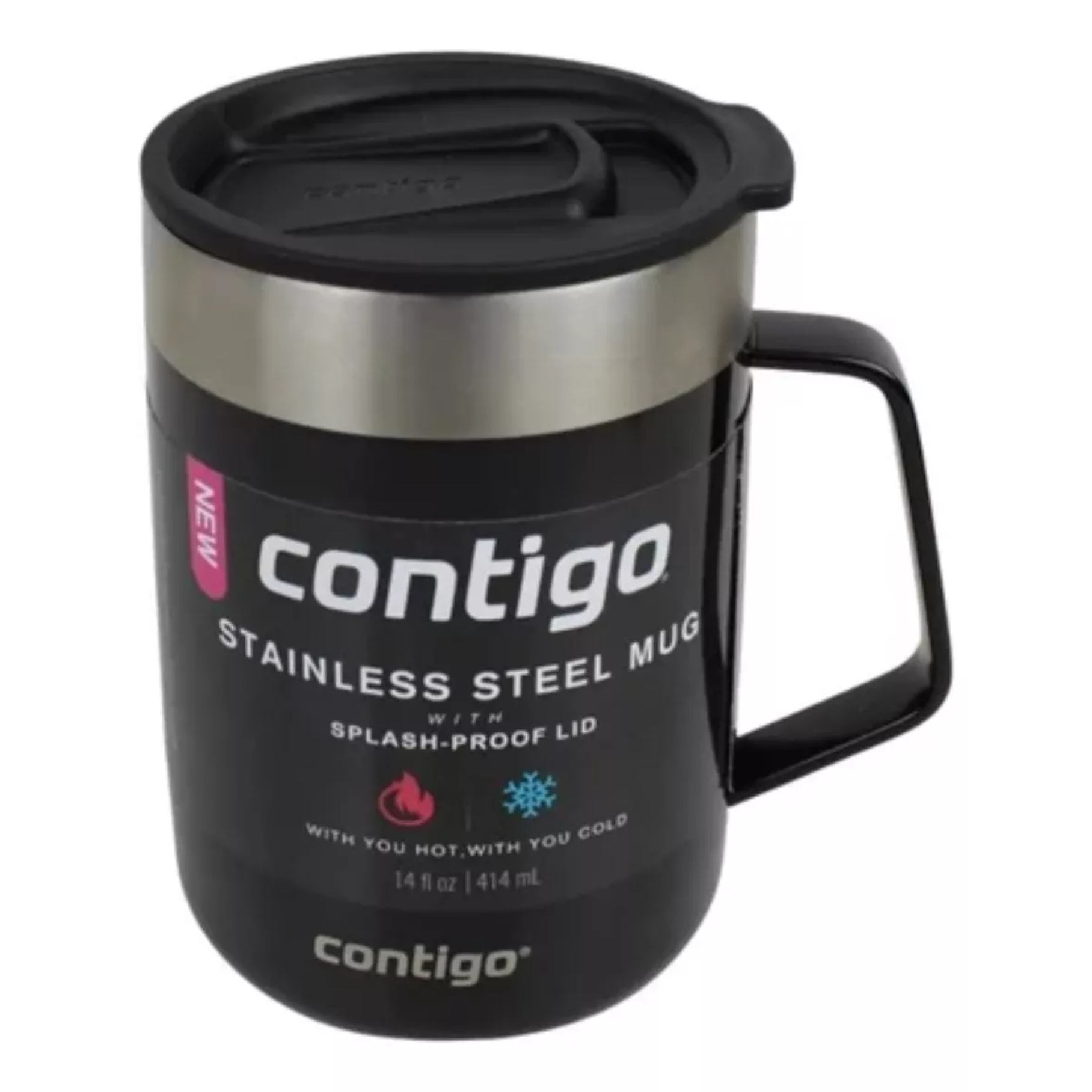 Mug Con Asa Streeterville 414 Ml Contigo Licorice Negro 5