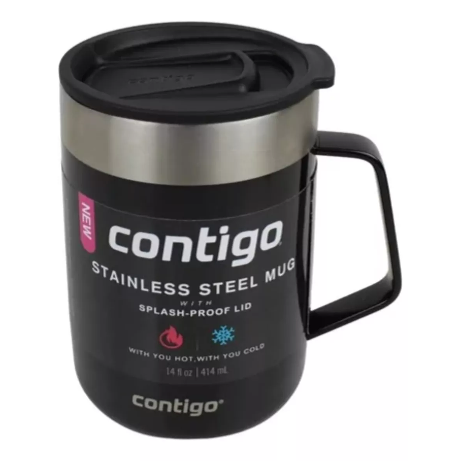 Mug Con Asa Streeterville 414 Ml Contigo Licorice Negro 5