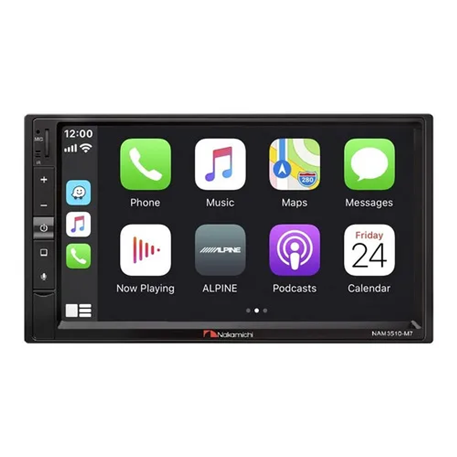 Pantalla 2 Din Nakamichi Nam3510-m7 7 PuLG Bluetooth Usb Car play 2