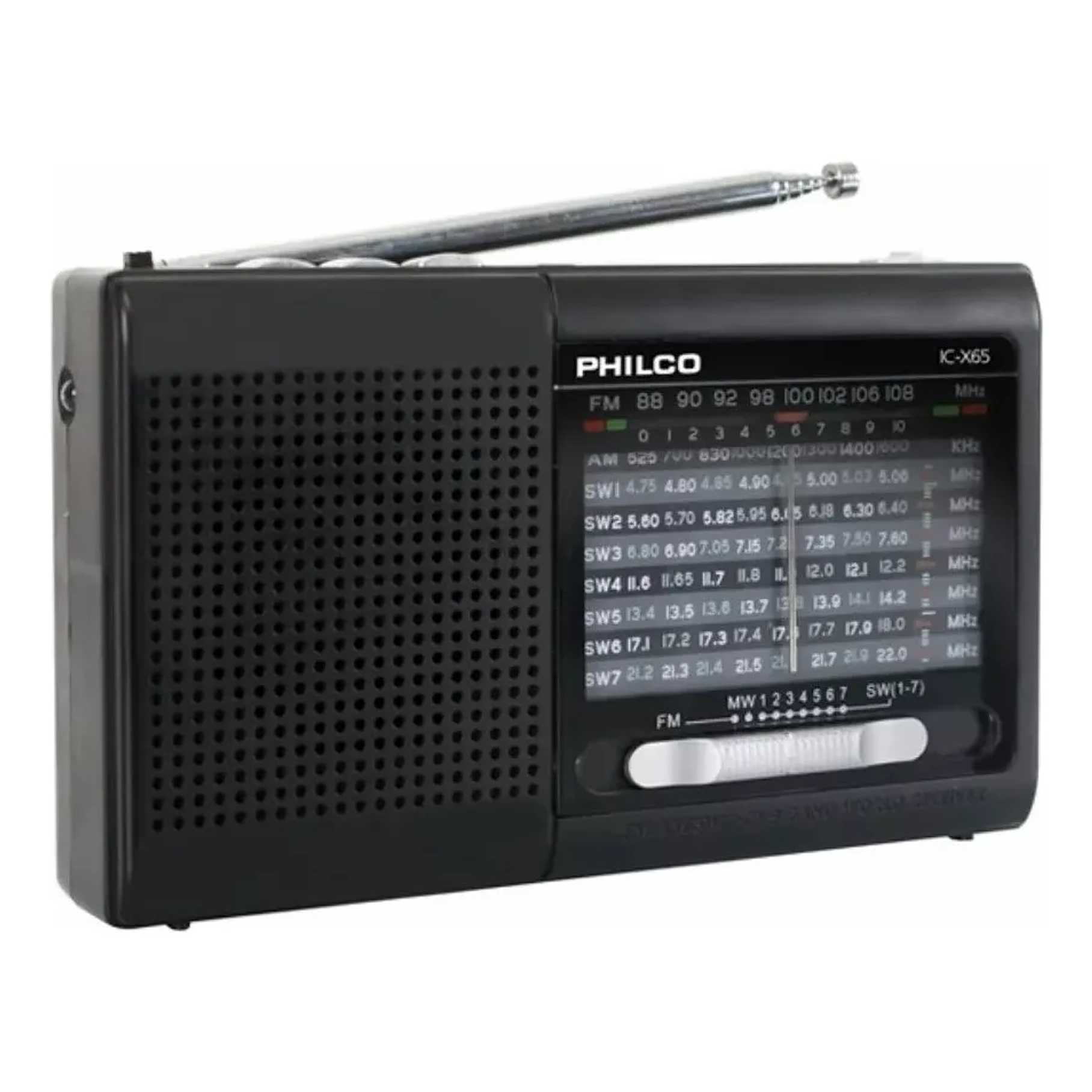 Radio Portatil Philco Ic-x65 Multibandas Usb Color Negro 4