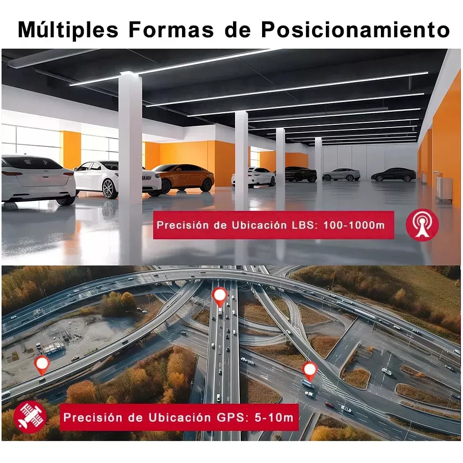 GPS Tk905 4g Tracker Impermeable 5000mah con imán para coche color negro 5