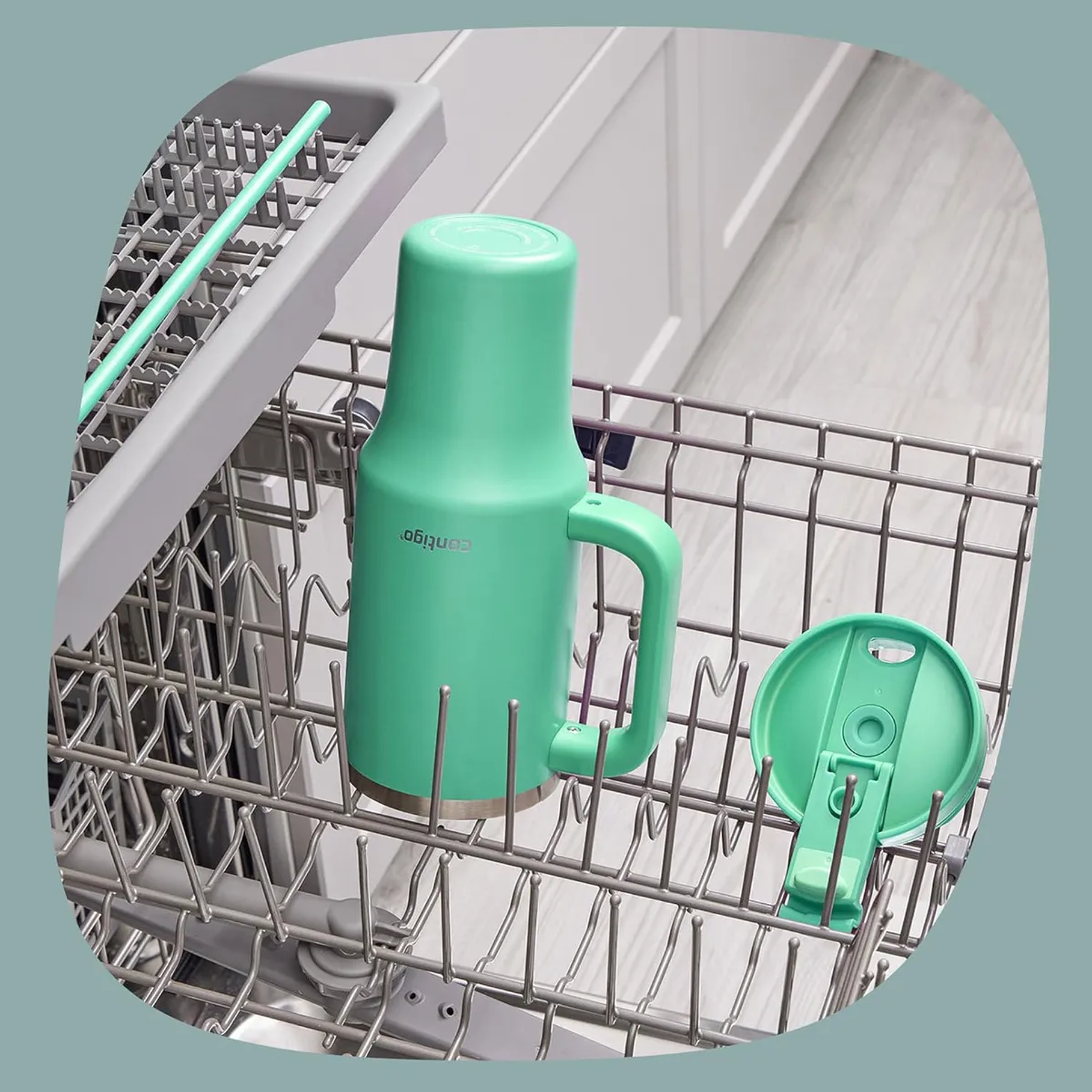 Botella Contigo Térmica Streetville 1180ml Reef Color Verde Claro 8