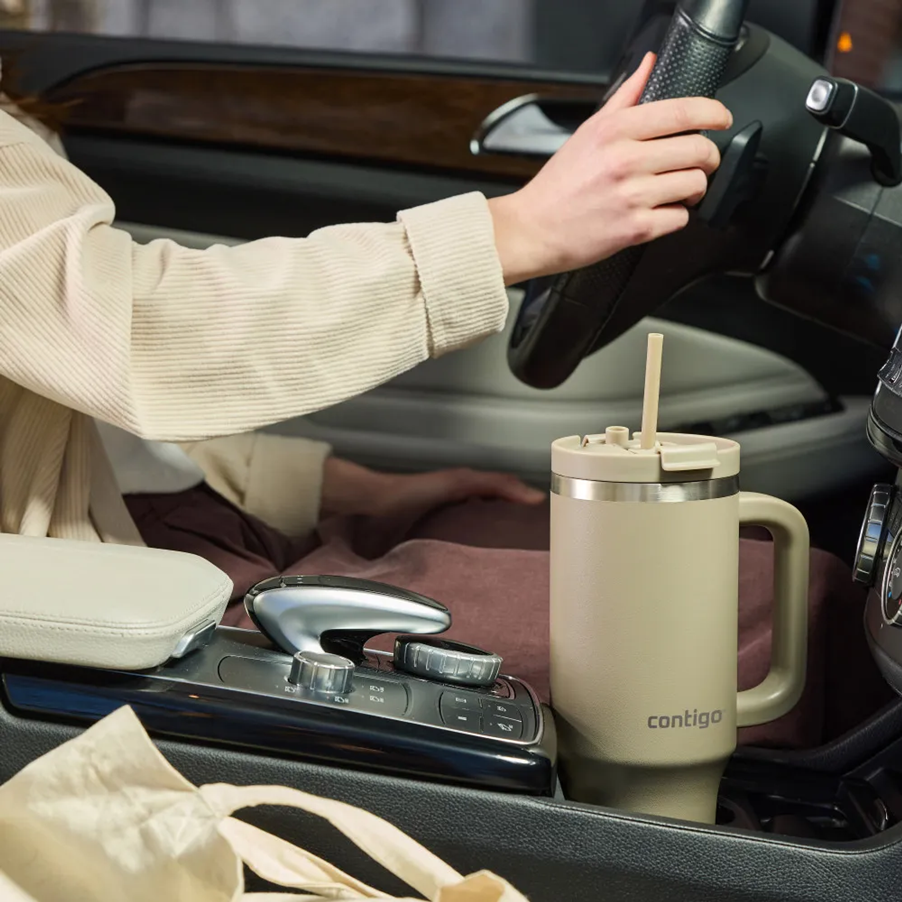 Botella Contigo Streeterville 1.180ml Color Gris Inky Cap Acero Inoxidable 6