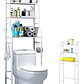 Estante De Baño Para Water  El Hogar Estable De 3 Capas Color Blanco - Miniatura 1